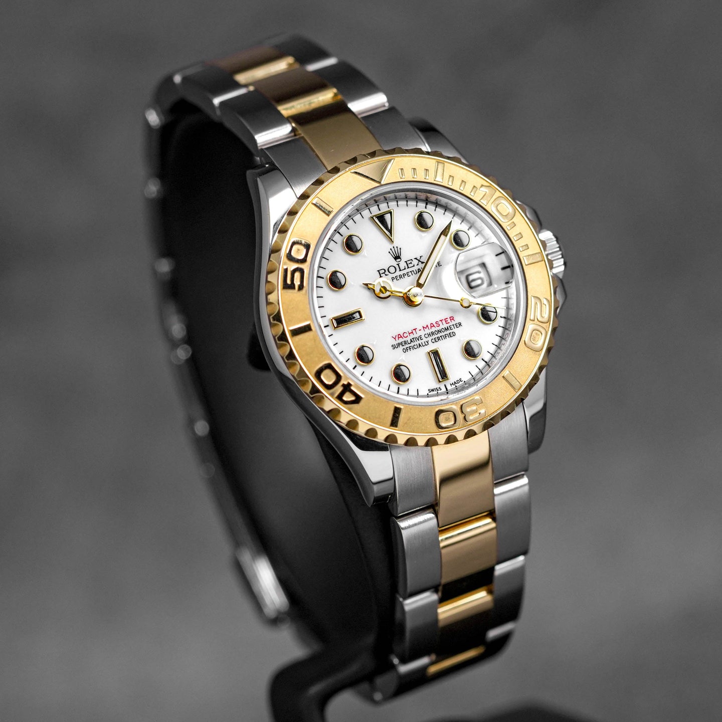 YACHT-MASTER 29MM TWOTONE YELLOWGOLD WHITE DIAL (2018)