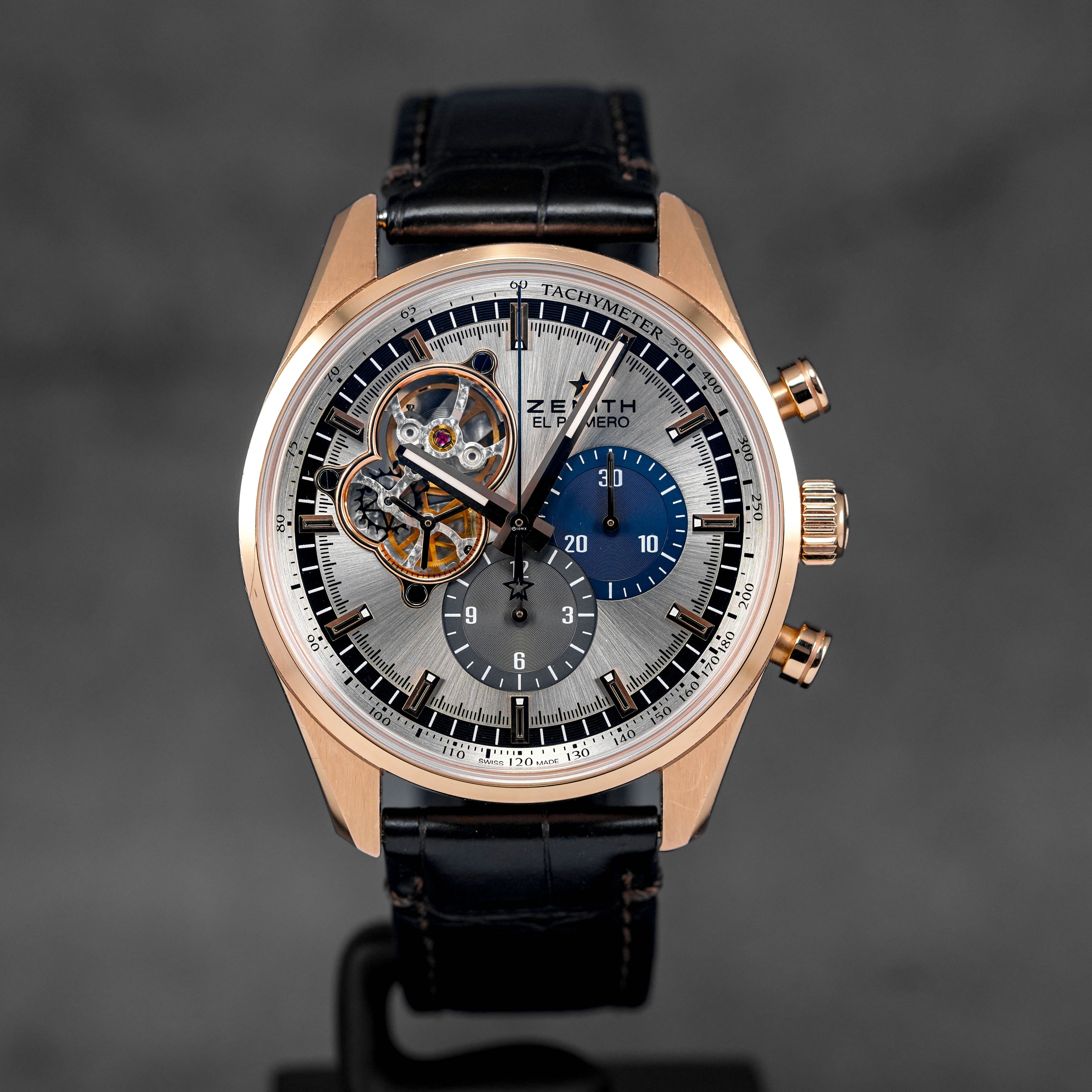 EL PRIMERO CHRONOMASTER OPEN HEART ROSEGOLD SILVER DIAL (2022)