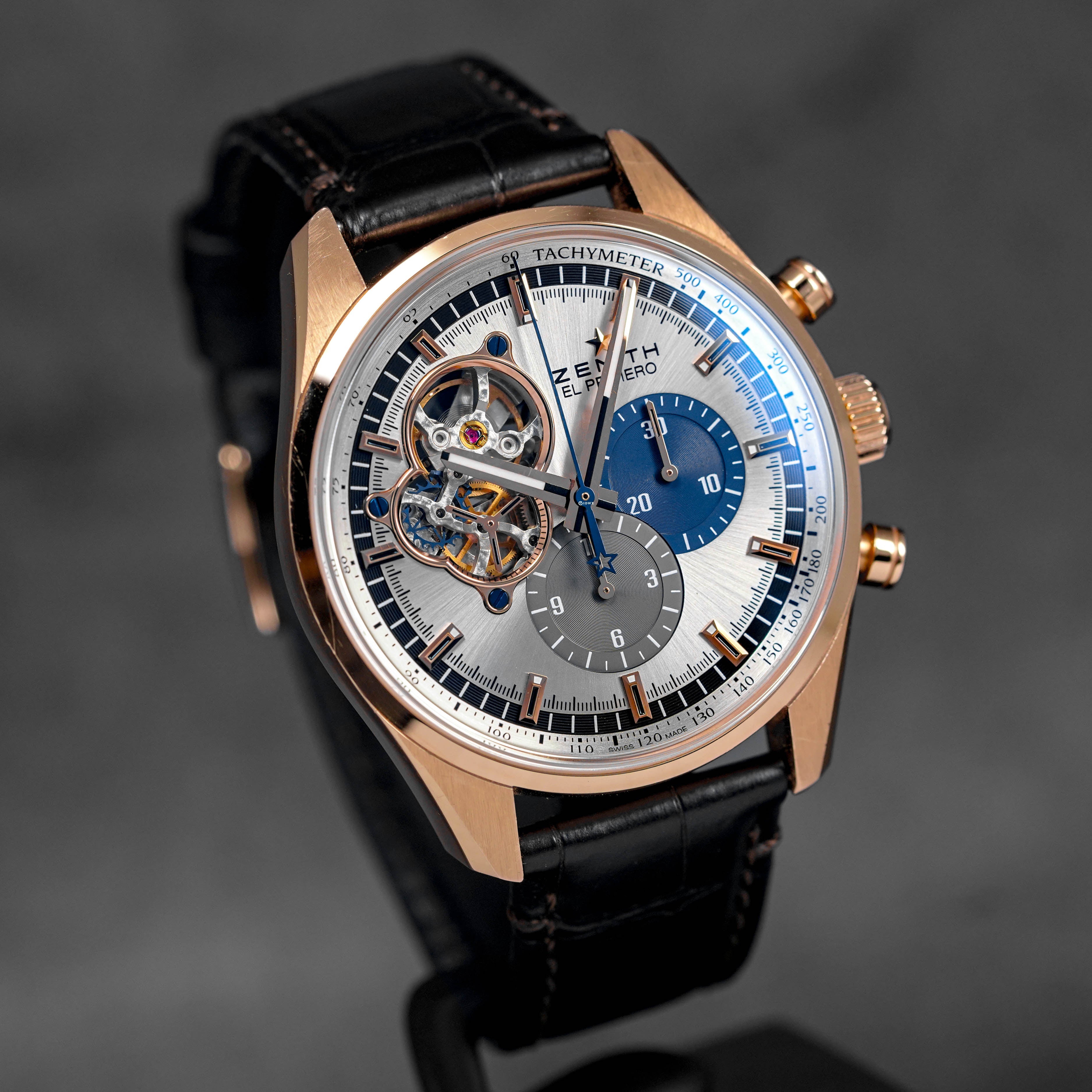 EL PRIMERO CHRONOMASTER OPEN HEART ROSEGOLD SILVER DIAL (2022)