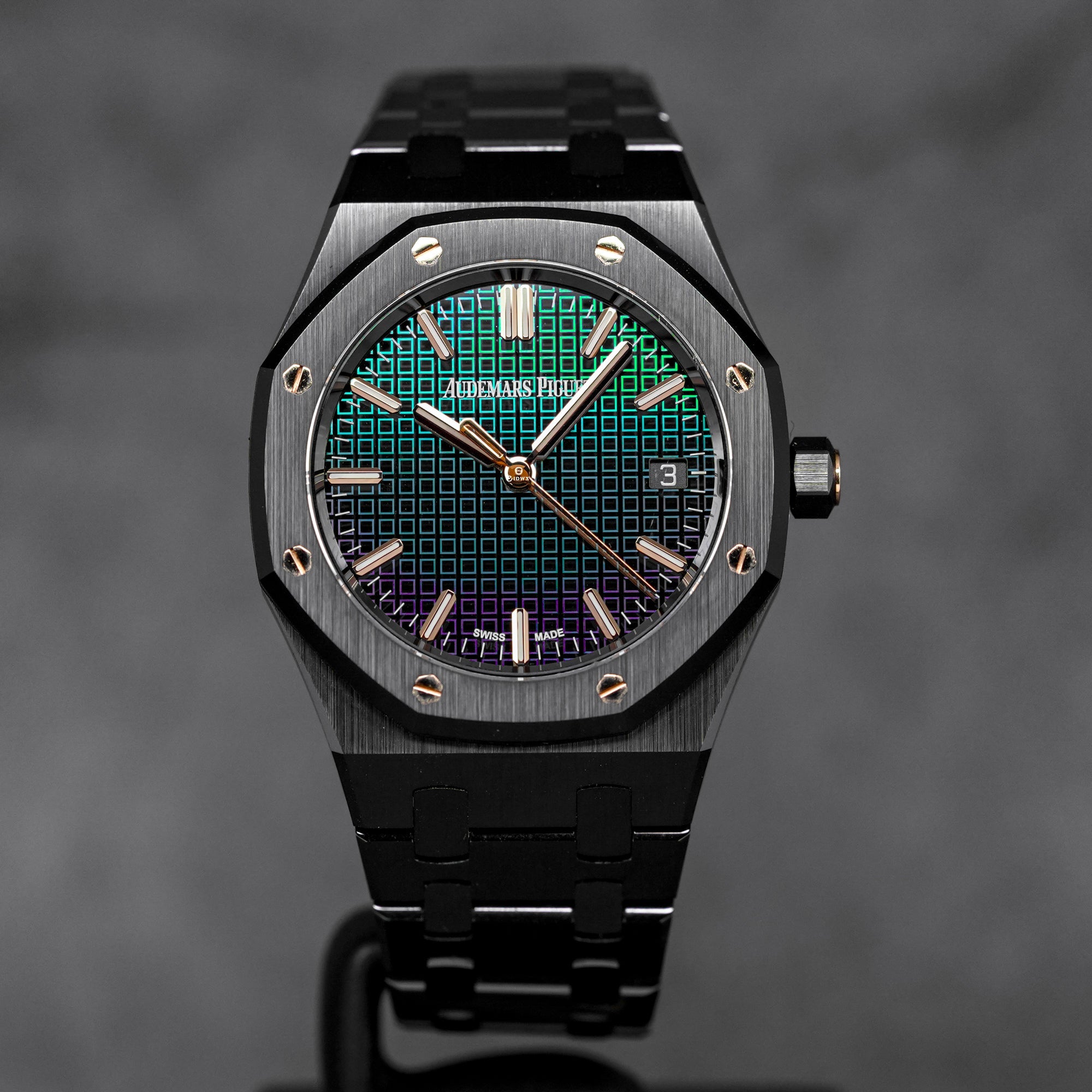 ROYAL OAK 34MM BLACK CERAMIC RAINBOW DIAL 'CAROLINA BUCCI' LIMITED EDITION (2022)