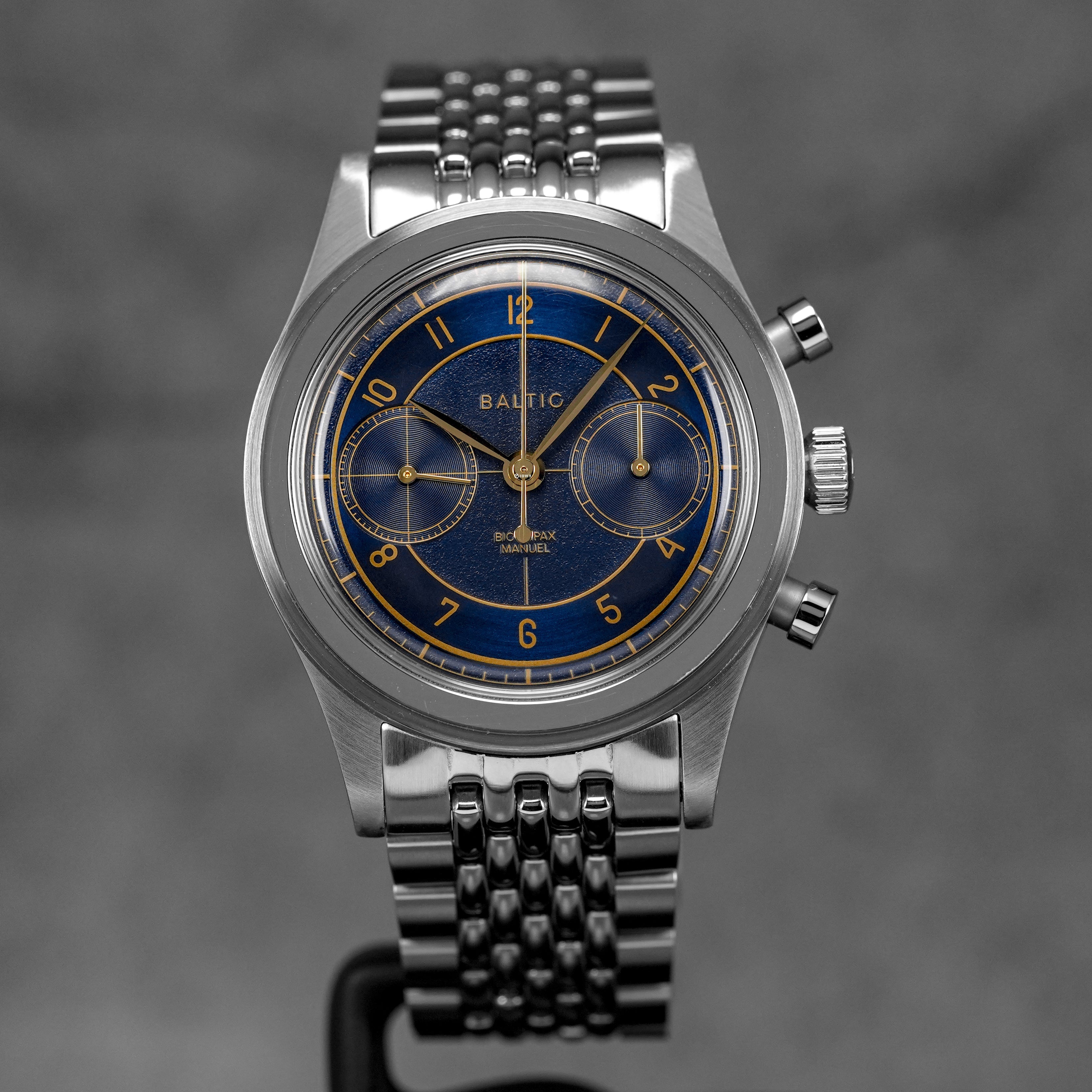 BICOMPAX 002 38MM CHRONOGRAPH BLUE GILT DIAL (2021)