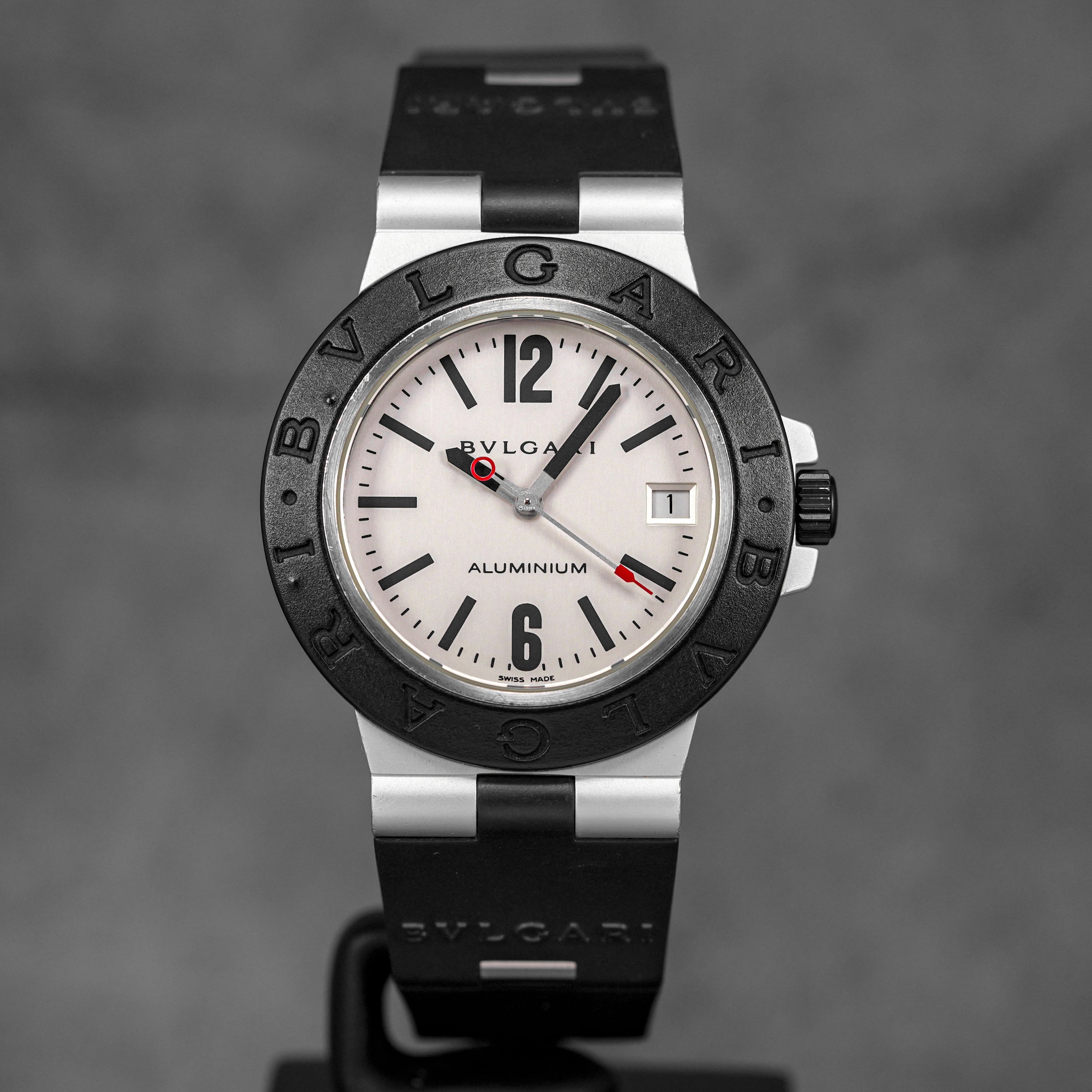 DIAGONO ALUMINUM 38MM WHITE DIAL (WATCH ONLY)