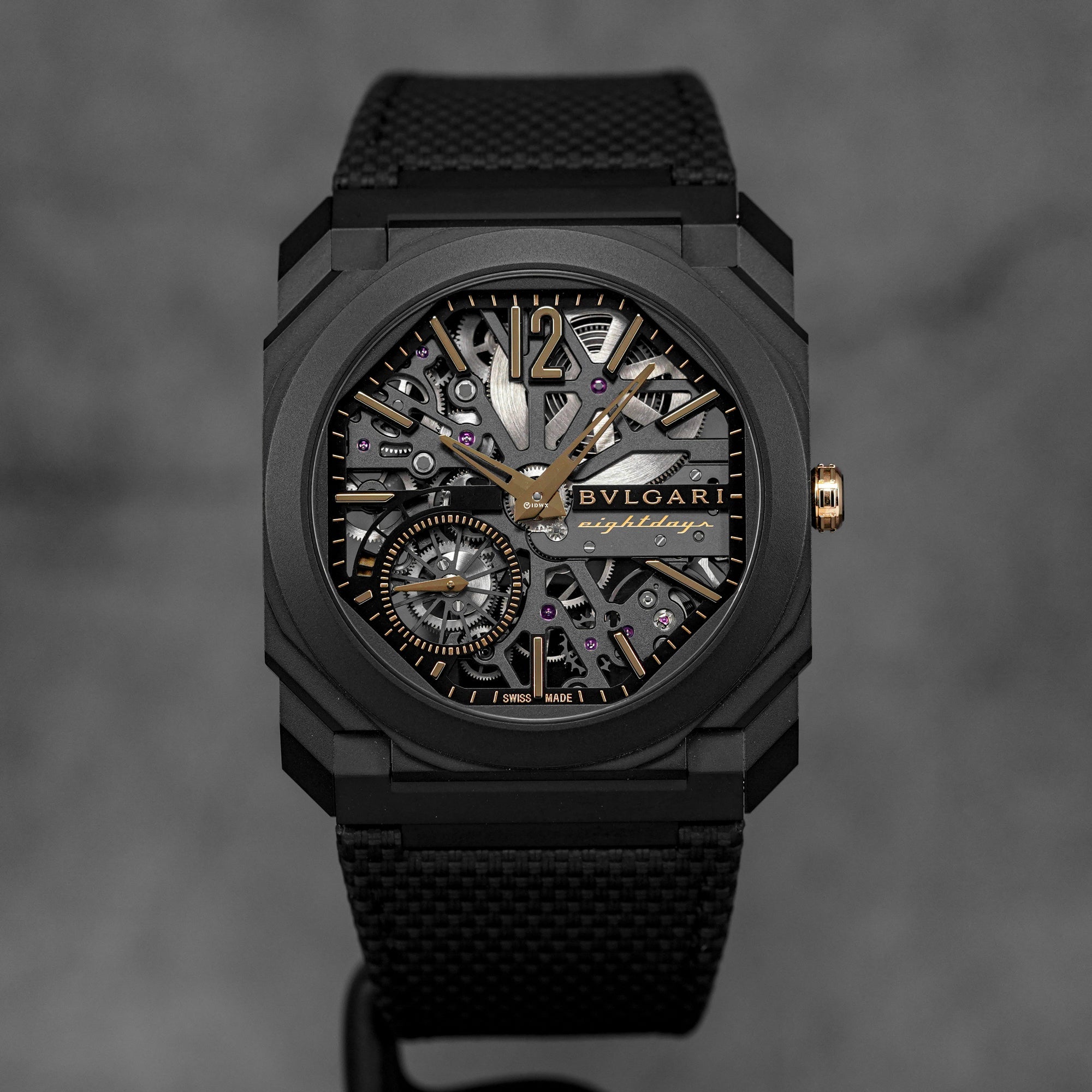 OCTO FINISSIMO SKELETON 8 DAYS BLACK DLC-COATED TITANIUM (2025)