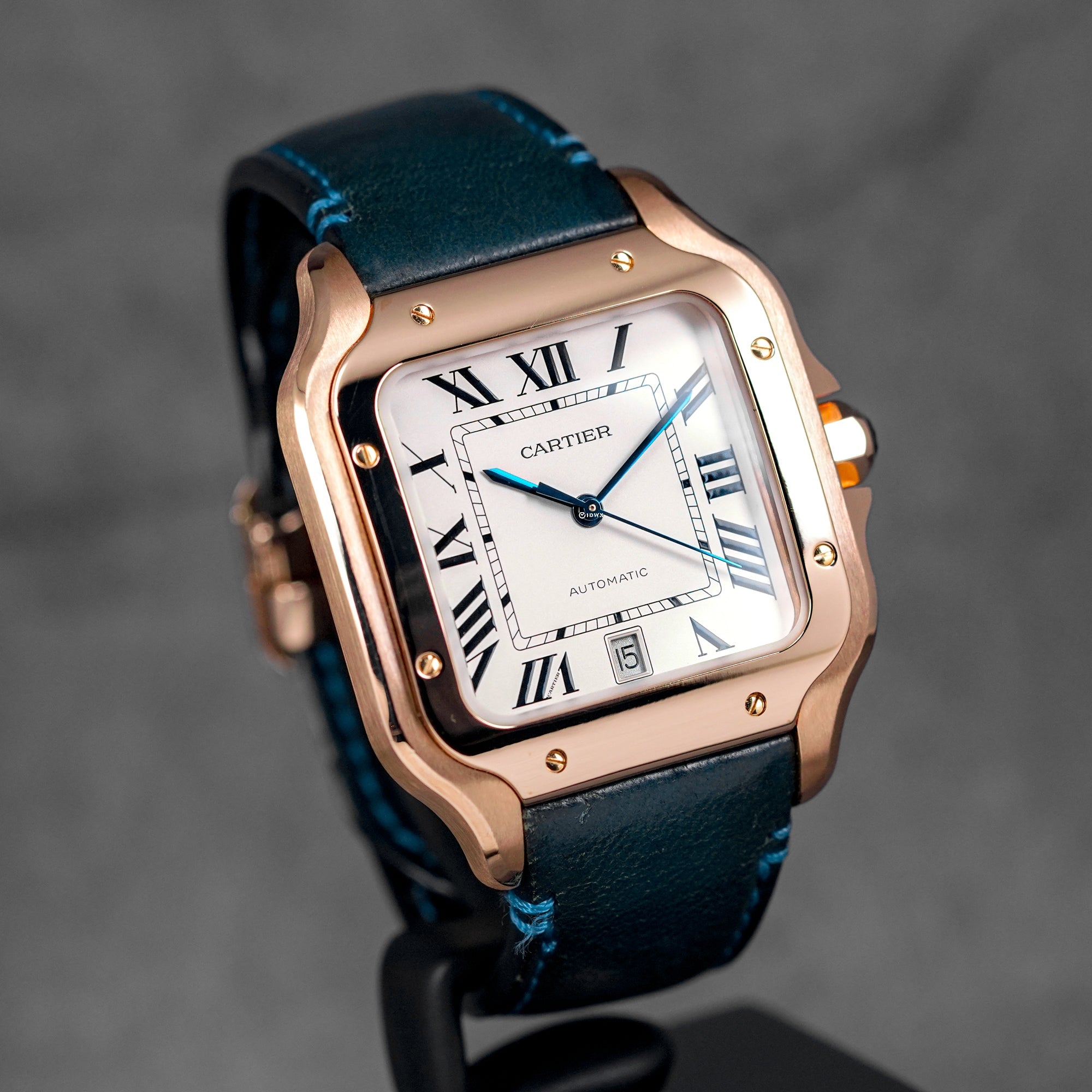 SANTOS L ROSEGOLD SILVER DIAL (2020)