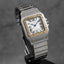 SANTOS GALBEE XL TWOTONE YELLOWGOLD SILVER DIAL (2017)