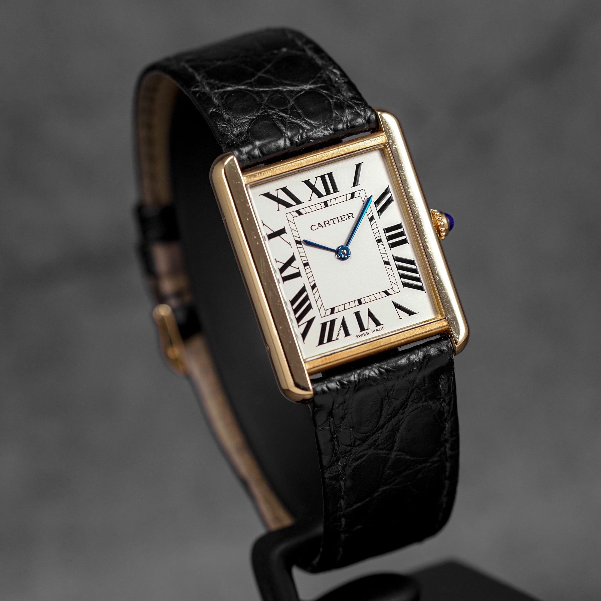 TANK SOLO L YELLOWGOLD SILVER DIAL (2008)