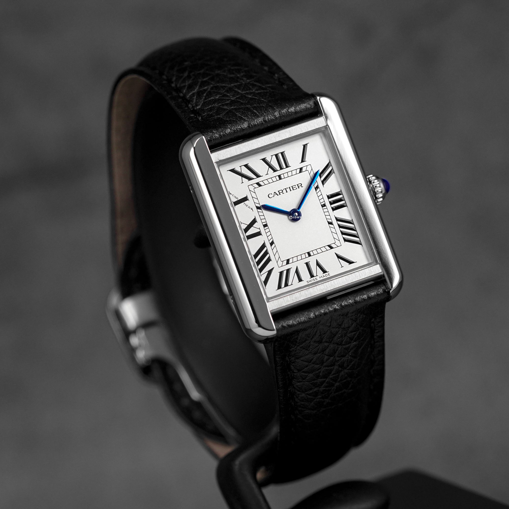 TANK SOLO S SILVER DIAL LEATHER STRAP (2021)