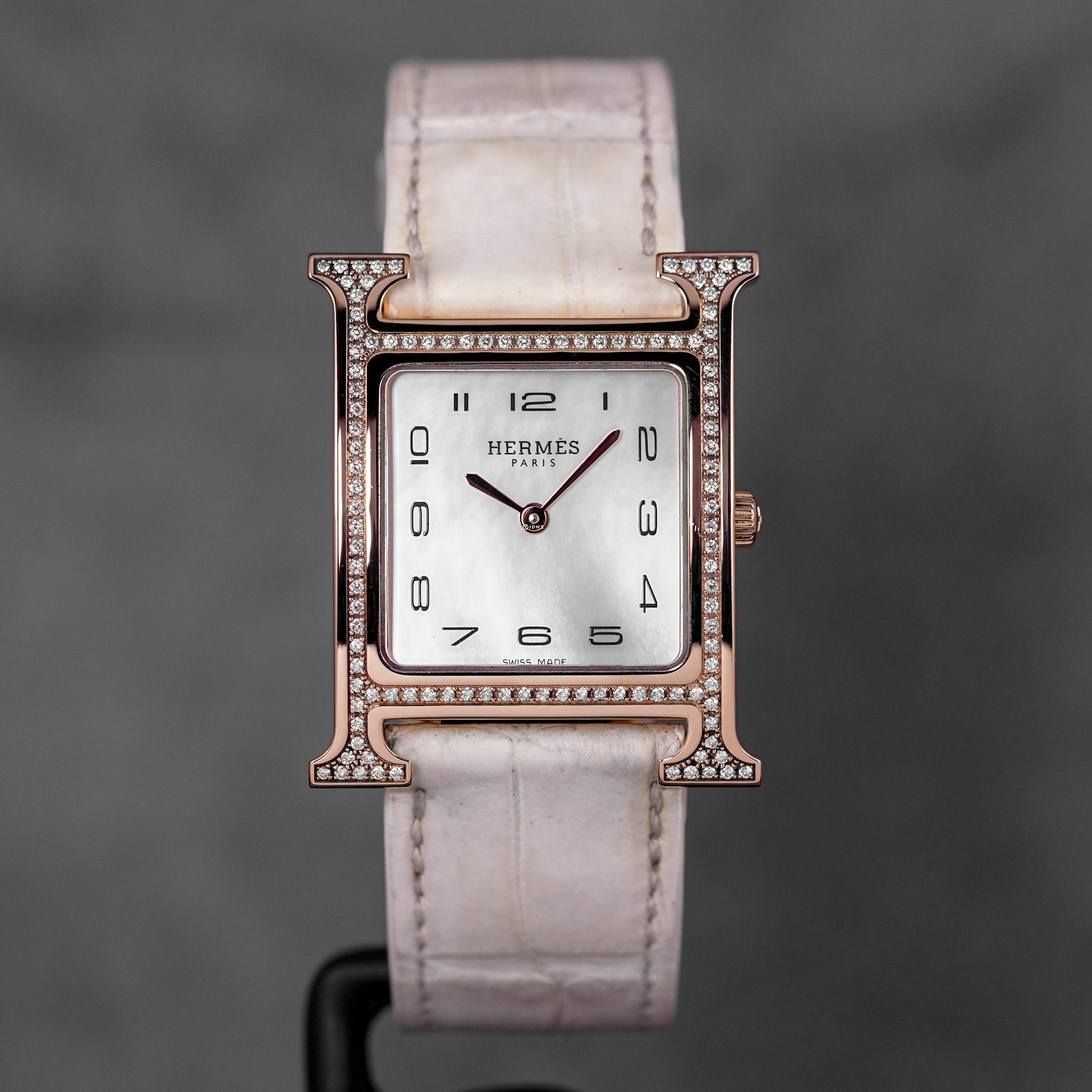 HEURE H LARGE DIAMOND-SET ROSEGOLD MOP DIAL (2024)