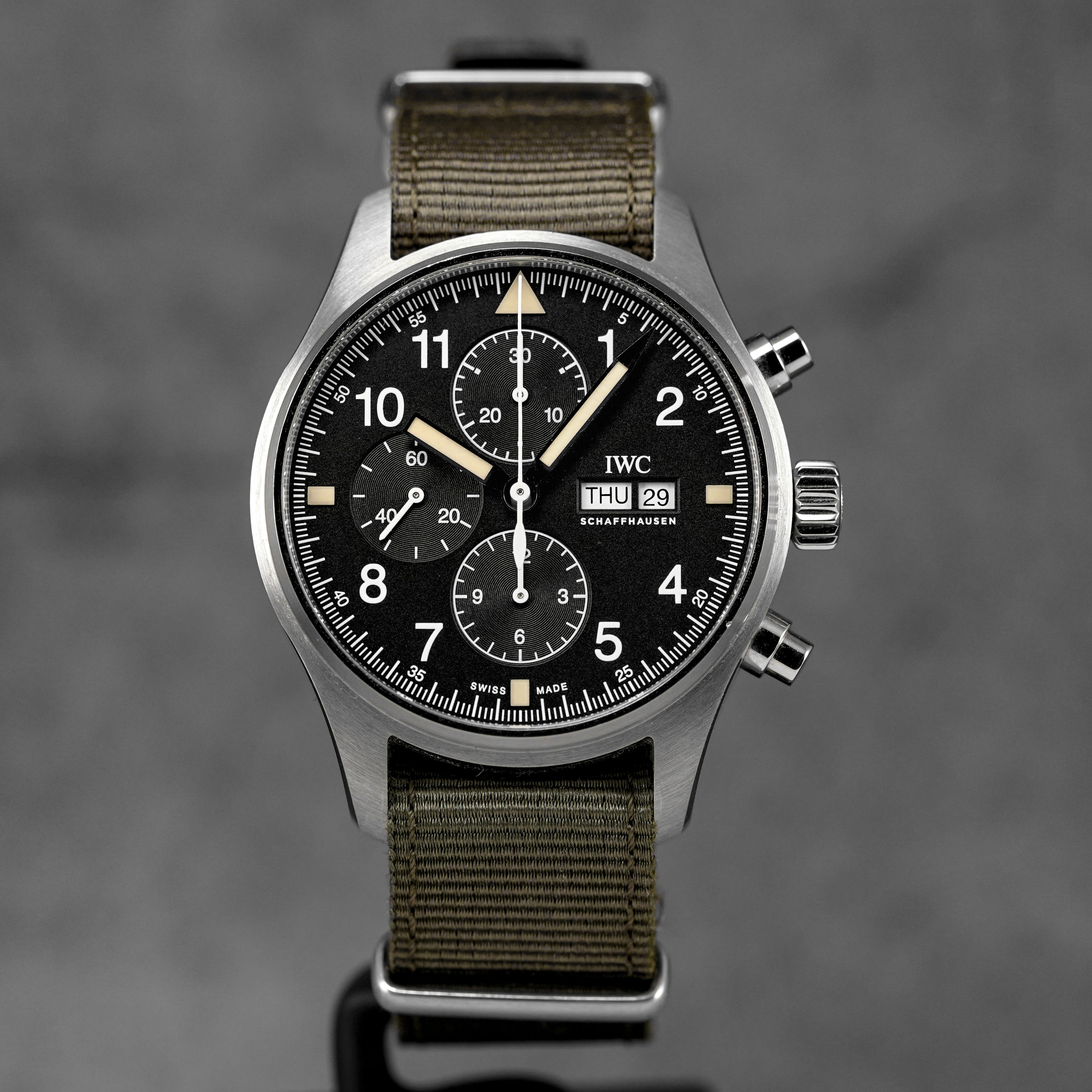 PILOT CHRONOGRAPH 43MM BLACK DIAL WITH NATO STRAP (2019)