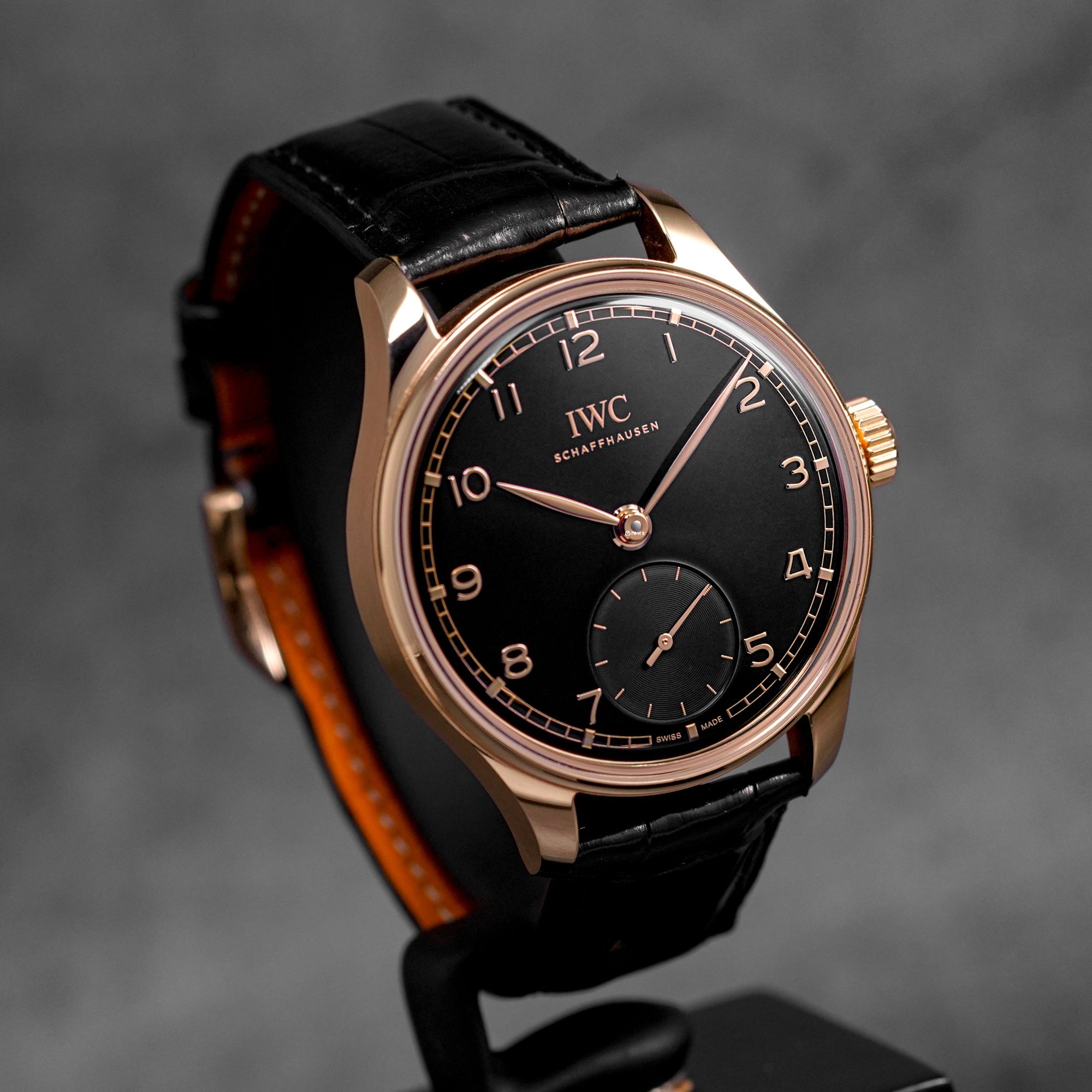 PORTUGIESER 40MM ROSEGOLD SMALL SECONDS BLACK DIAL (2024)
