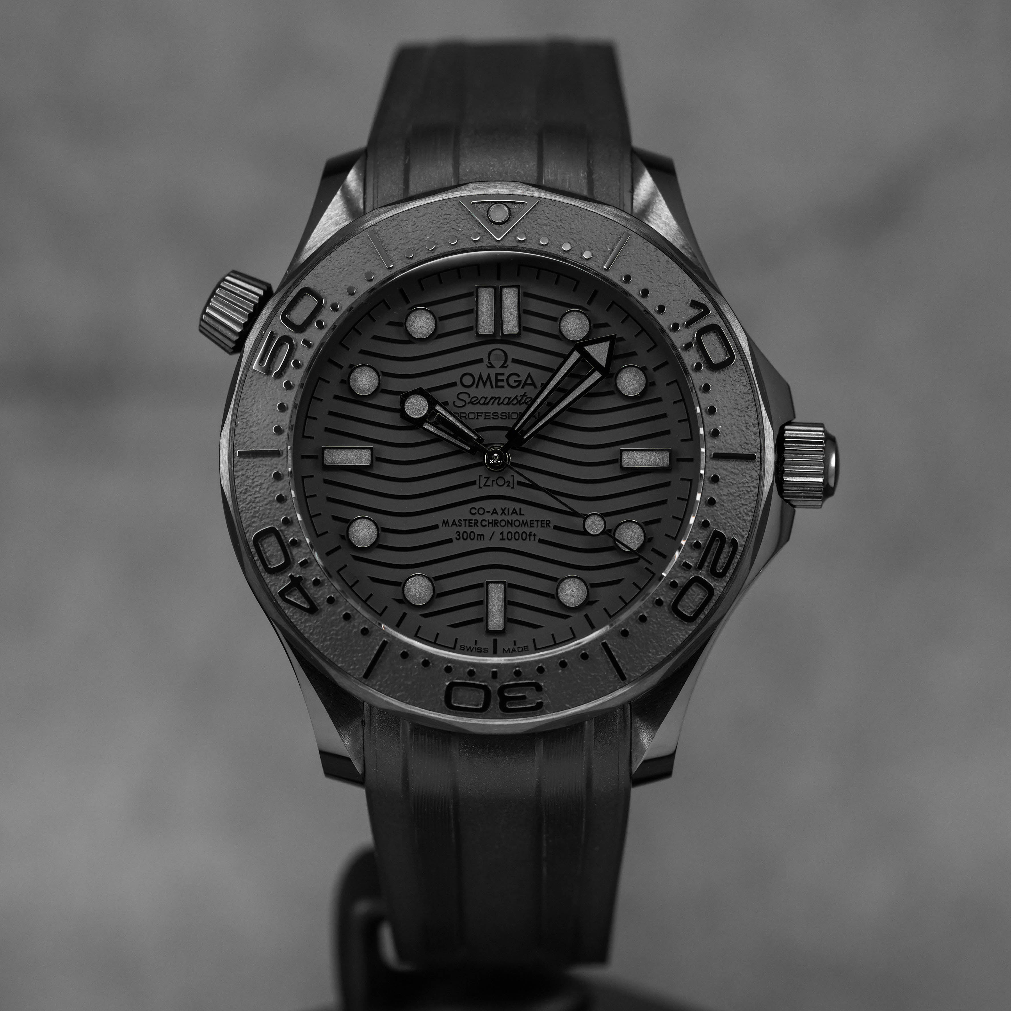 SEAMASTER DIVER 300M ALL BLACK CERAMIC (WATCH ONLY)