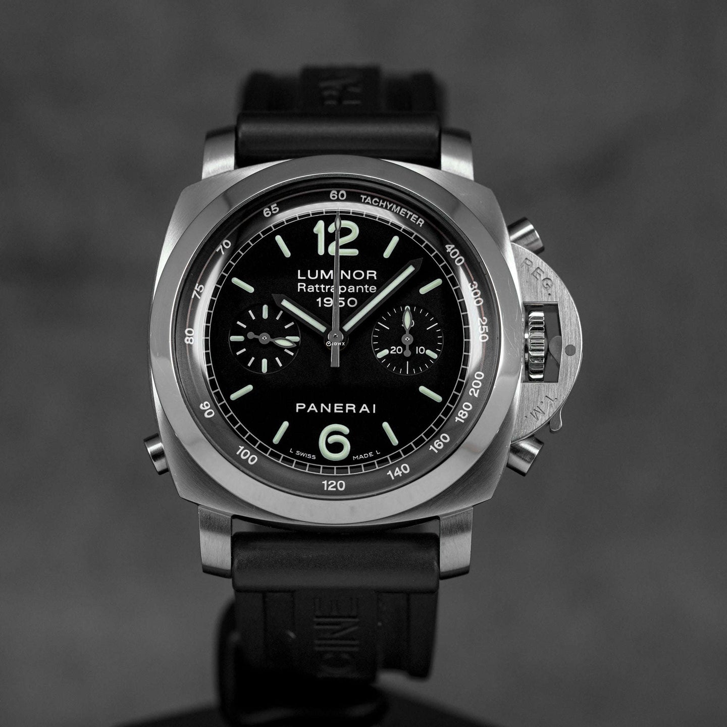 LUMINOR 1950 RATTRAPANTE CHRONOGRAPH 44MM BLACK DIAL PAM 213 (2007)