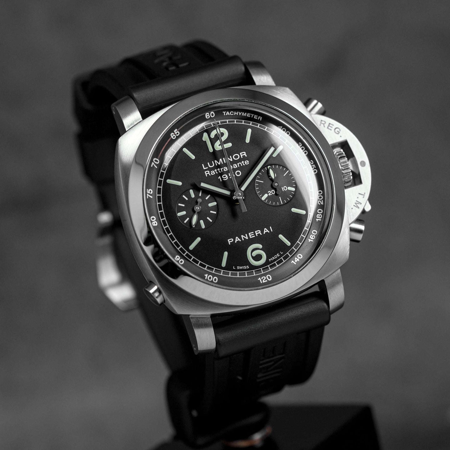 LUMINOR 1950 RATTRAPANTE CHRONOGRAPH 44MM BLACK DIAL PAM 213 (2007)