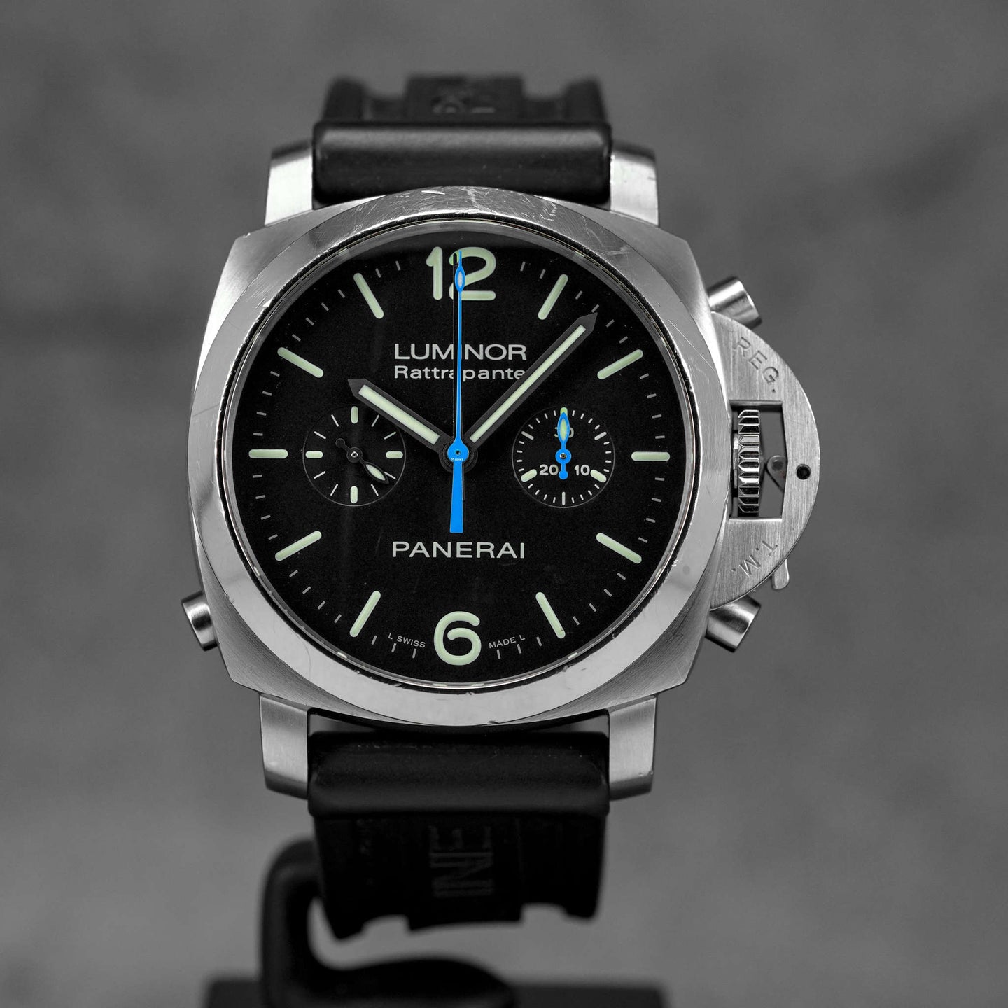 LUMINOR 1950 RATTRAPANTE CHRONOGRAPH 44MM BLACK DIAL PAM 362 (UNDATED)