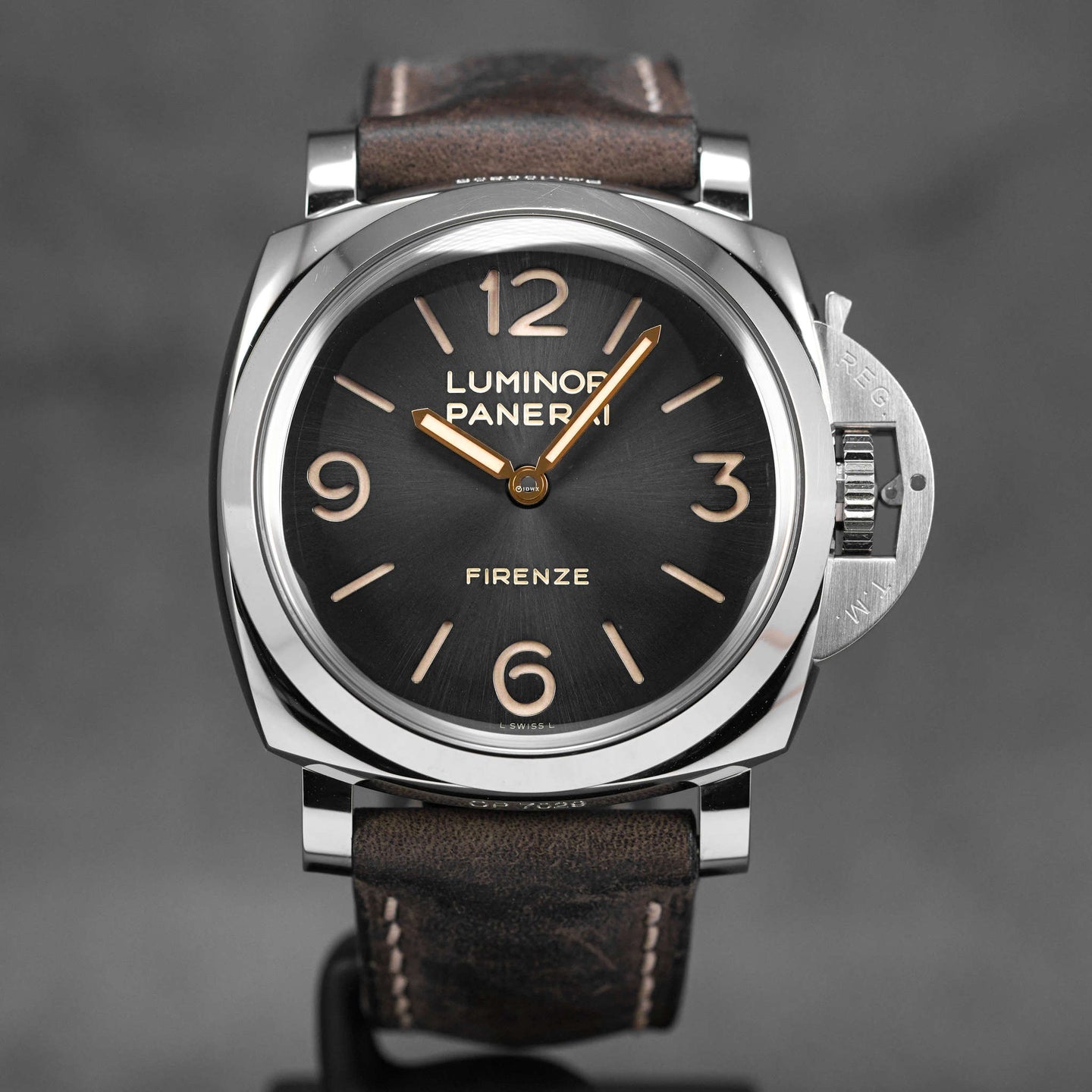 LUMINOR 1950 3 DAYS FIRENZE 47MM GREY DIAL PAM 605 (2017)