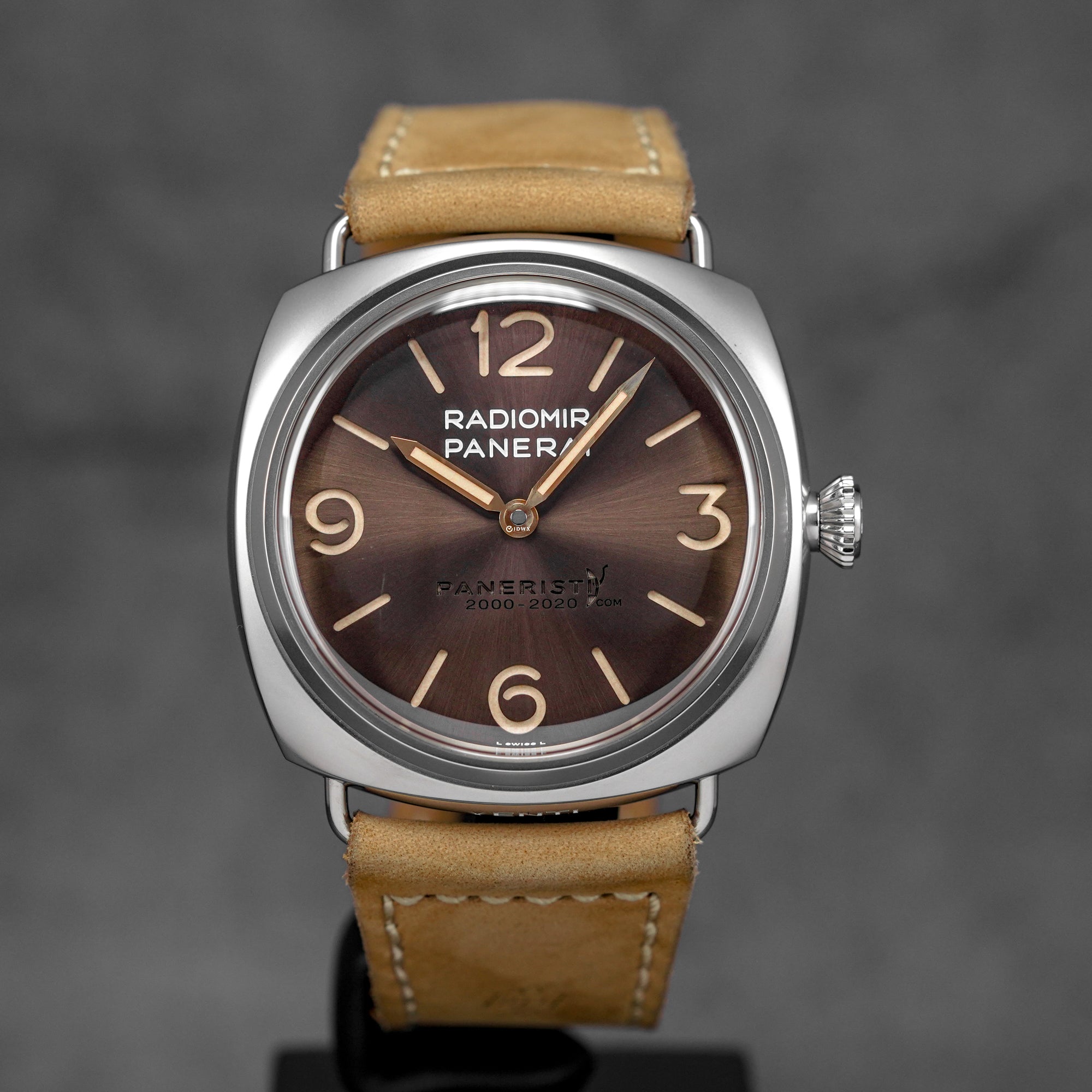 RADIOMIR VENTI 45MM '20TH ANNIVERSARY PANERISTI' STEEL PATINA PAM 2020 LIMITED EDITION (2021)