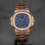 NAUTILUS 5990/1R TRAVEL TIME ROSEGOLD BLUE DIAL
