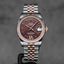 DATEJUST 31MM TWOTONE ROSEGOLD CHOCO ROMAN DIAL DIAMOND ON VI (2011)