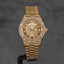DATEJUST 26MM YELLOWGOLD CHAMPAGNE ROMAN DIAMOND DIAL DIAMOND BEZEL (WATCH ONLY)