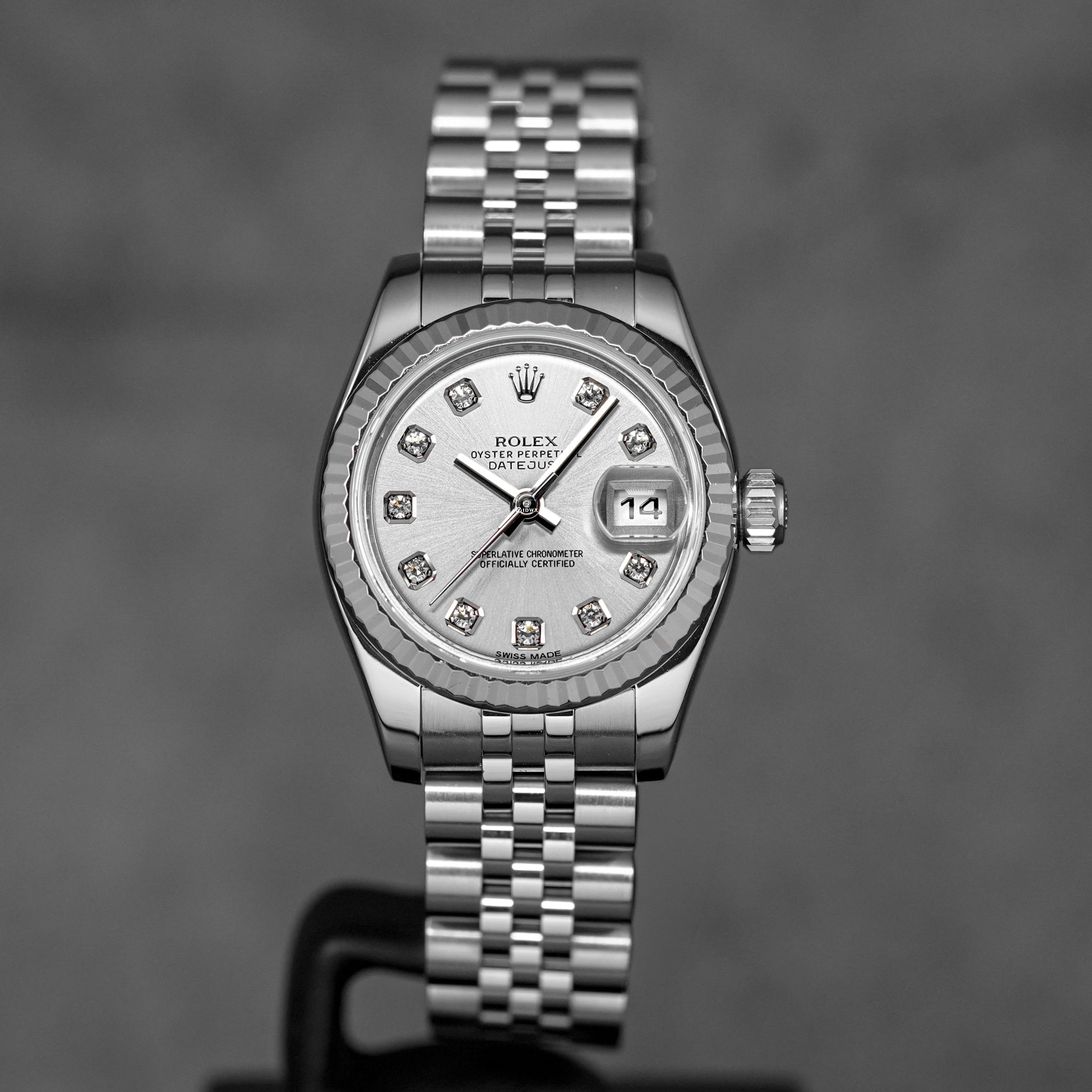 DATEJUST 26MM SILVER DIAMOND DIAL (2015)