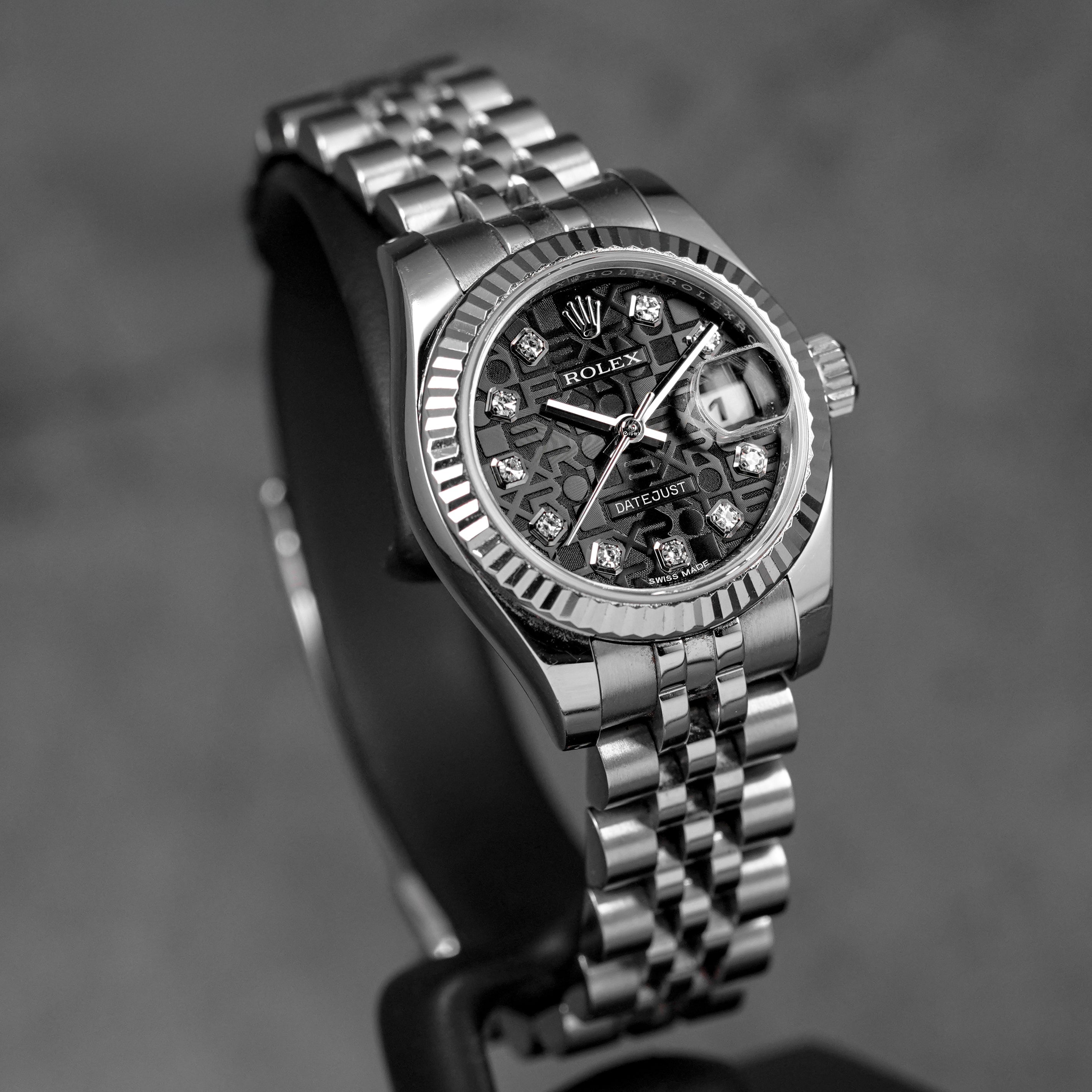 DATEJUST 26MM BLACK COMPUTERIZED DIAMOND DIAL (2018)