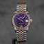 DATEJUST 31MM TWOTONE ROSEGOLD AUBERGINE ROMAN DIAL DIAMOND ON VI (2023)