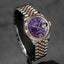 DATEJUST 31MM TWOTONE ROSEGOLD AUBERGINE ROMAN DIAL DIAMOND ON VI (2023)