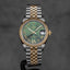 DATEJUST 31MM TWOTONE YELLOWGOLD OLIVE GREEN DIAL DIAMOND ON VI (2026)