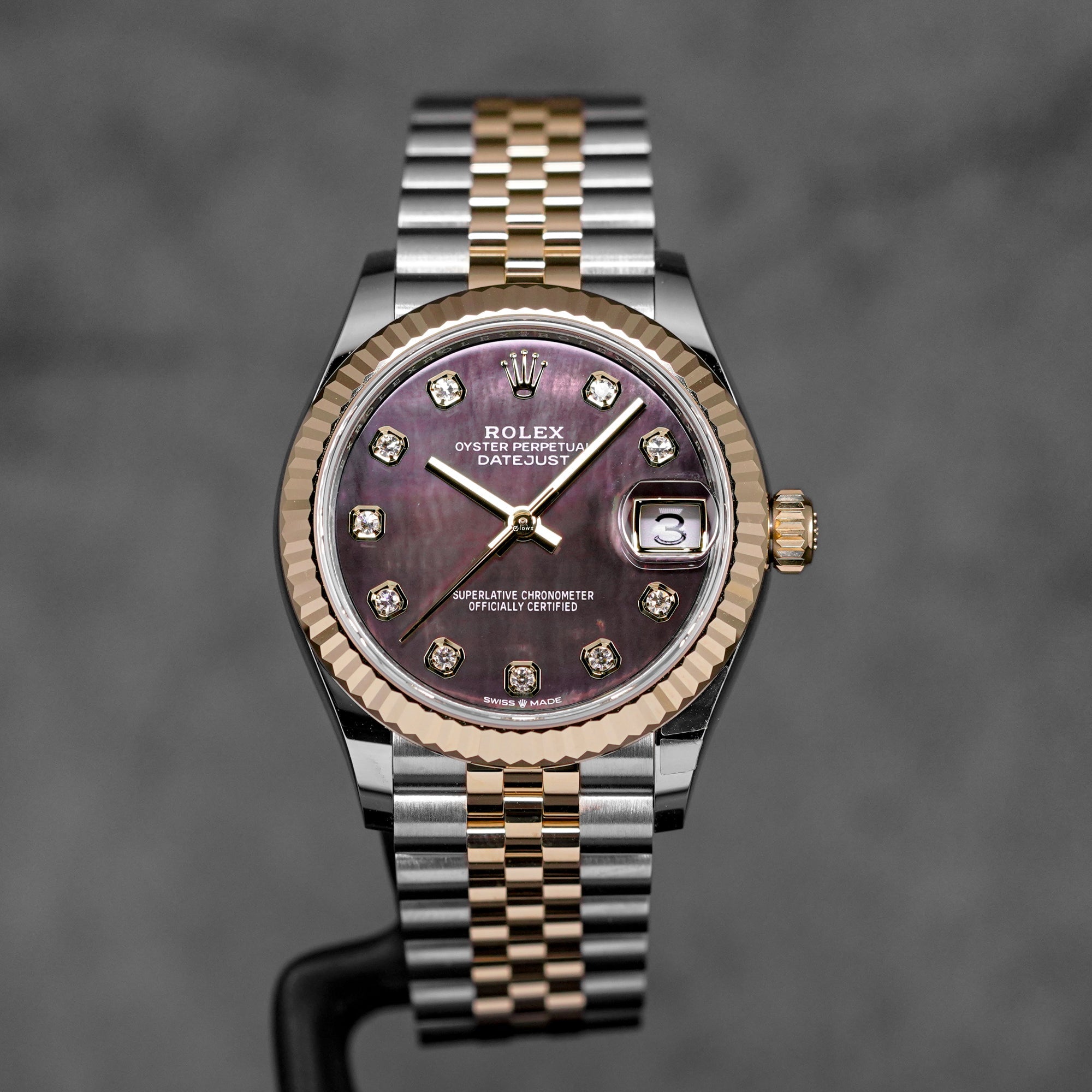 DATEJUST 31MM TWOTONE YELLOWGOLD BLACK MOP DIAMOND DIAL (2026)