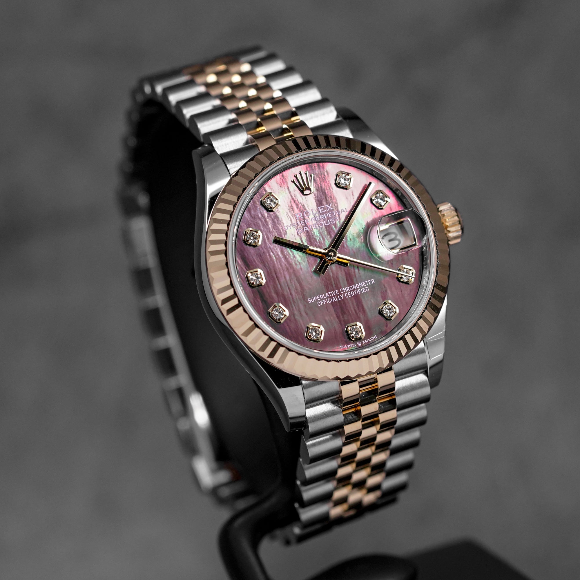 DATEJUST 31MM TWOTONE YELLOWGOLD BLACK MOP DIAMOND DIAL (2026)