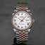 DATEJUST 36MM TWOTONE ROSEGOLD WHITE ROMAN DIAL (2021)