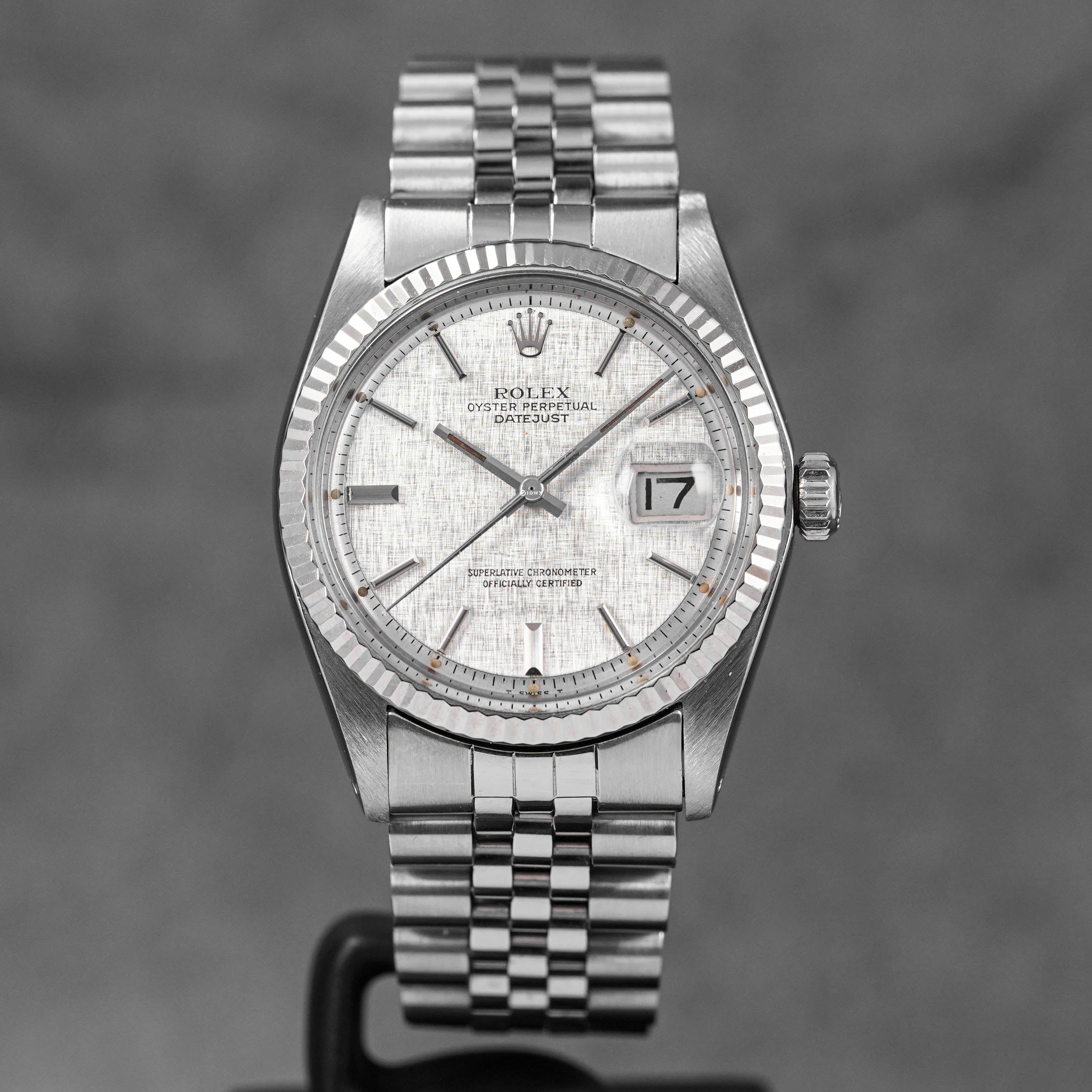 DATEJUST 36MM SILVER LINEN DIAL (WATCH ONLY)