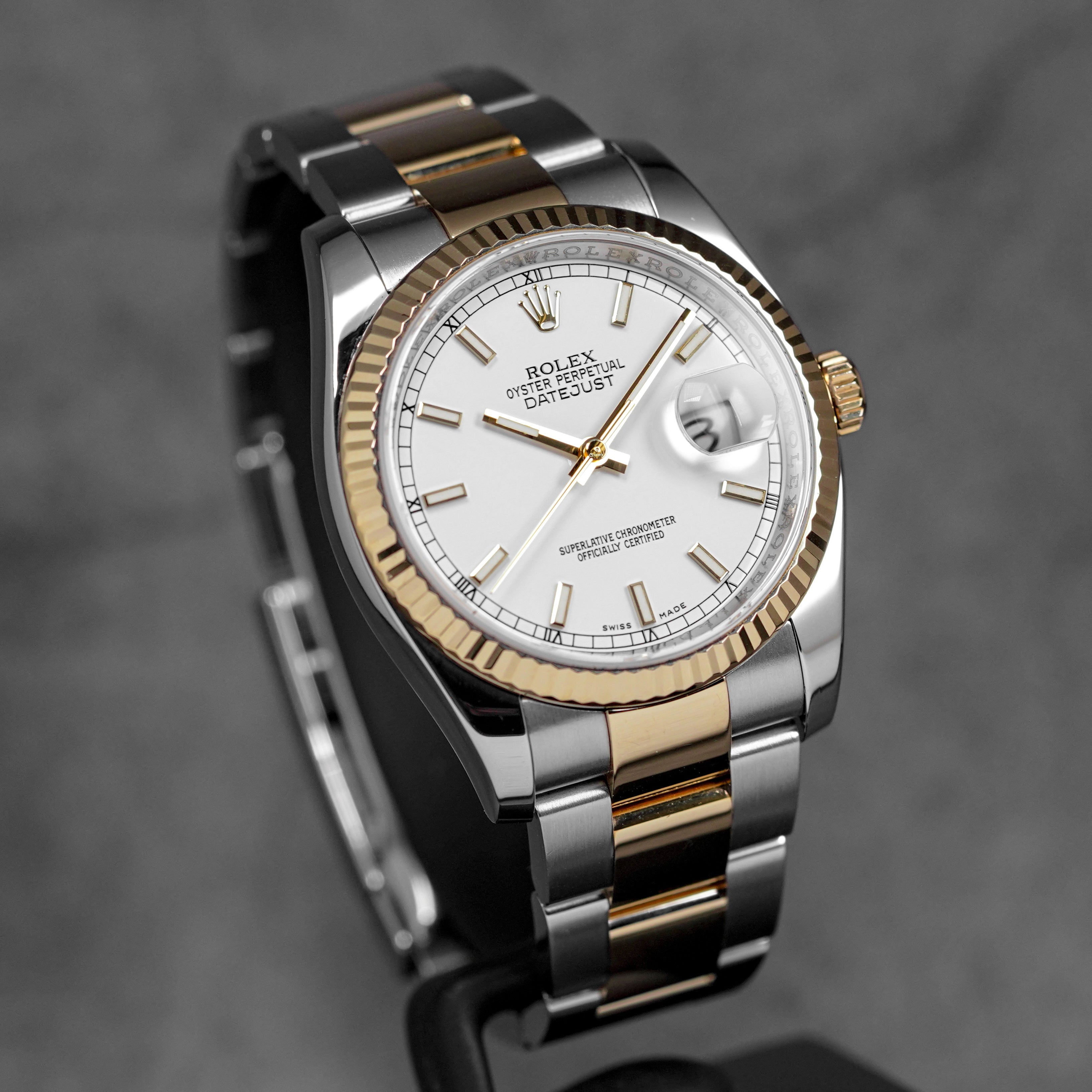 DATEJUST 36MM TWOTONE YELLOWGOLD WHITE DIAL (2011)