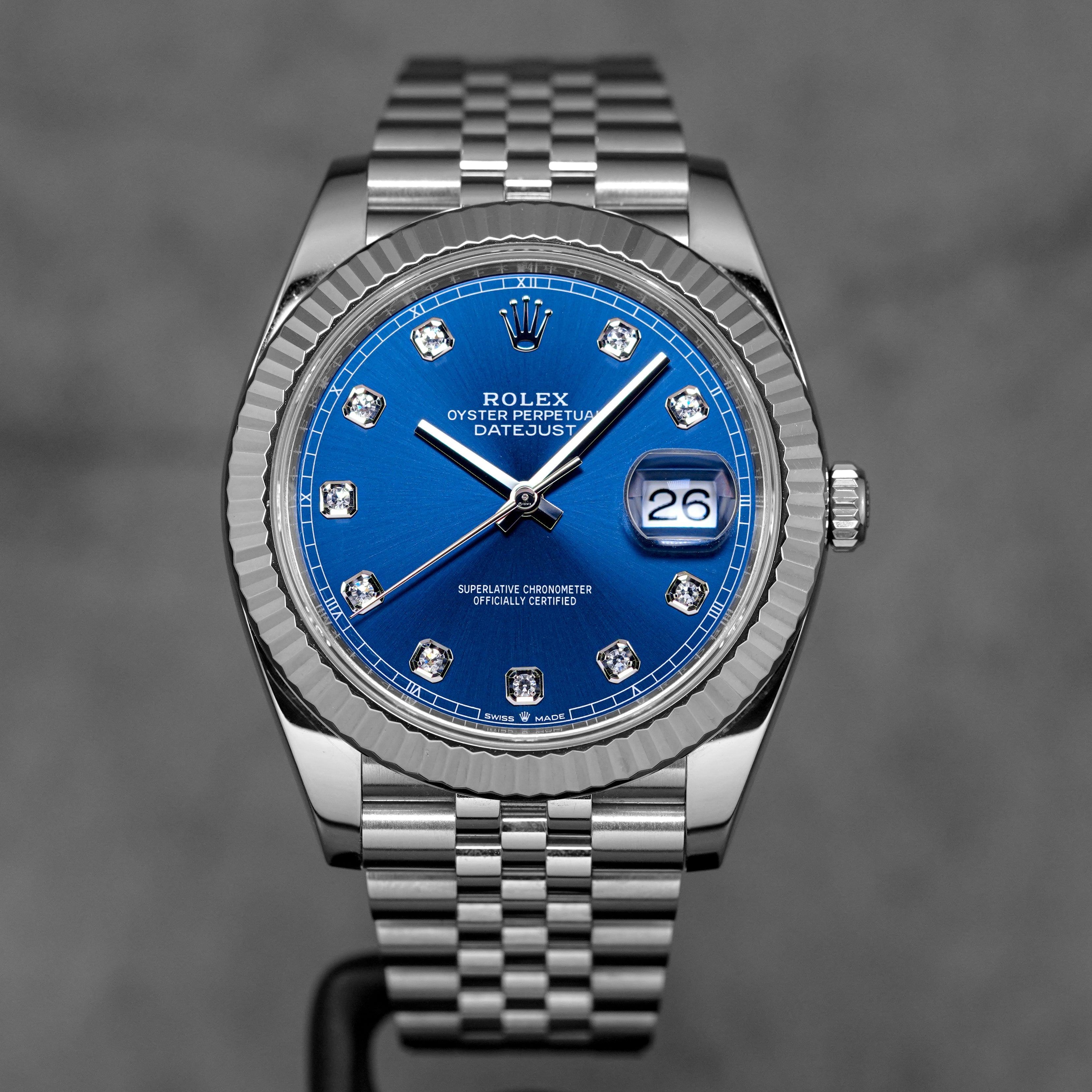 DATEJUST 41MM BLUE DIAMOND DIAL (2023)