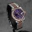 DATEJUST 31MM TWOTONE ROSEGOLD AUBERGINE ROMAN DIAL DIAMOND ON VI (2026)