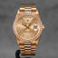 DAYDATE 36MM 18348 YELLOWGOLD CHAMPAGNE DIAMOND DIAL DIAMOND BEZEL (WATCH & BOX)