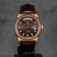 DAYDATE 36MM ROSEGOLD CHOCO DIAL LEATHER STRAP (2014)
