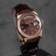 DAYDATE 36MM ROSEGOLD CHOCO DIAL LEATHER STRAP (2014)