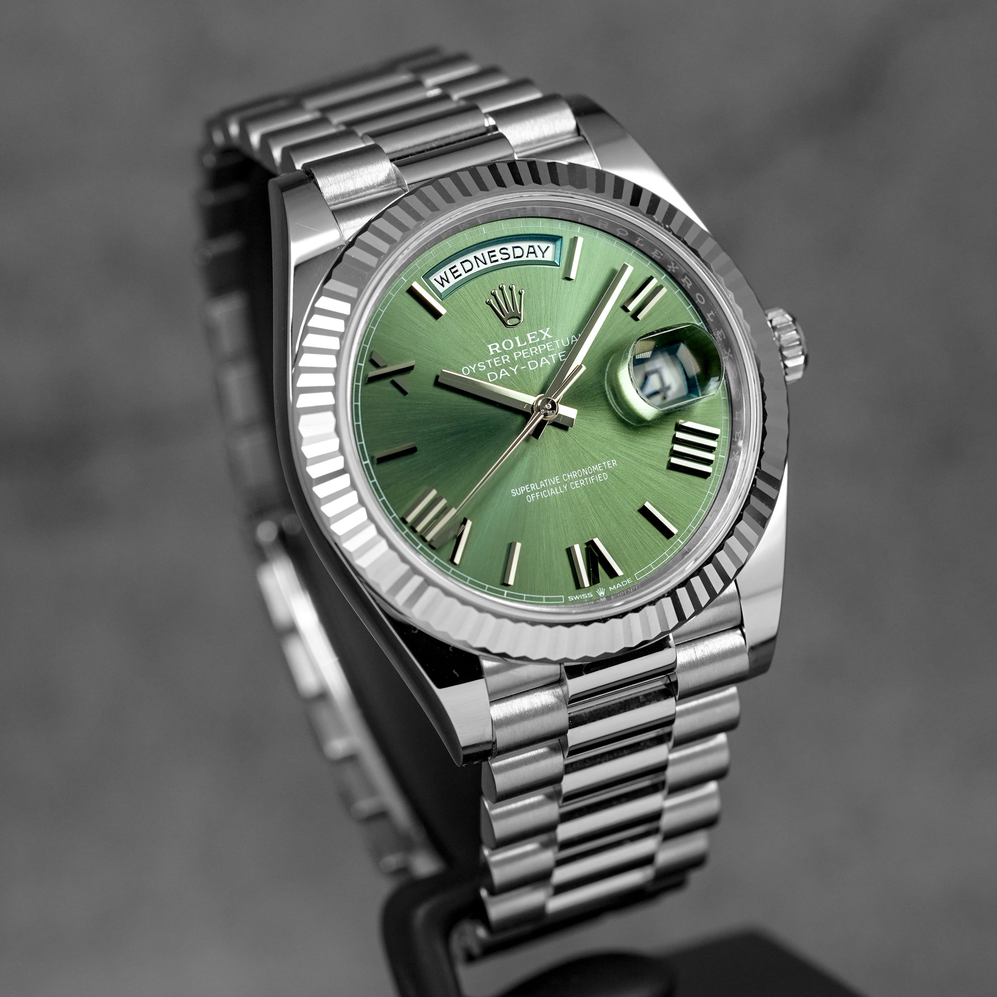 DAYDATE 40MM WHITEGOLD OLIVE GREEN DIAL (2026)