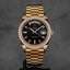 DAYDATE 40MM YELLOWGOLD BLACK DIAMOND BAGUETTE DIAL DIAMOND BEZEL (2021)