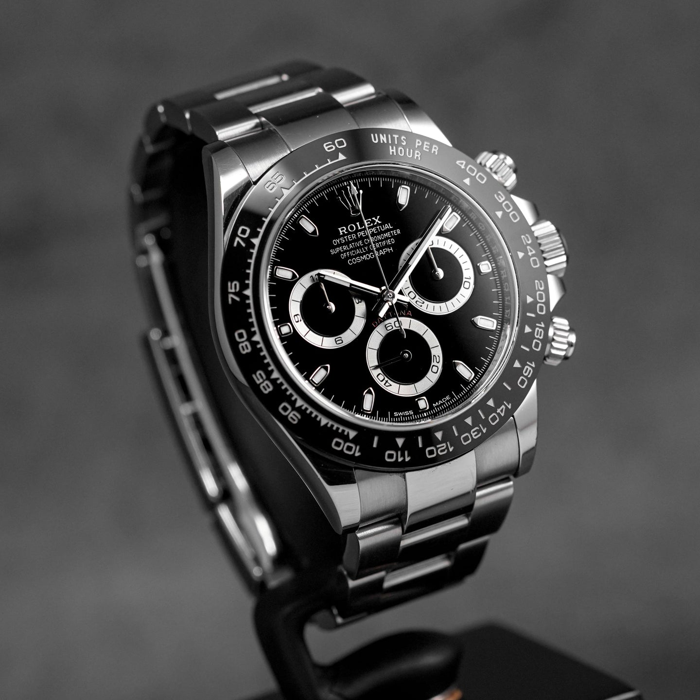 DAYTONA STEEL BLACK DIAL CERAMIC BEZEL (2021)