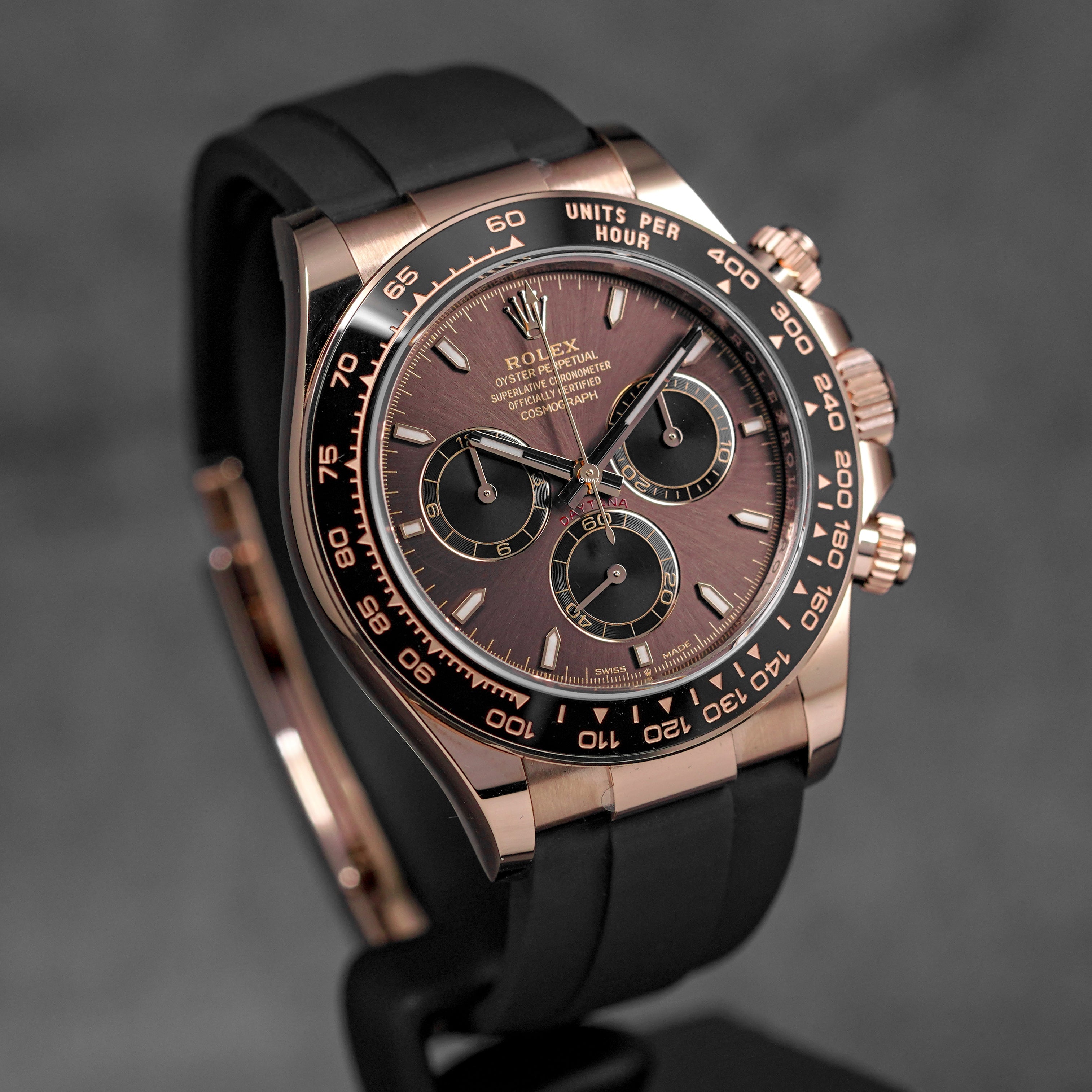 DAYTONA OYSTERFLEX ROSEGOLD CHOCO DIAL RING BEZEL (2025)