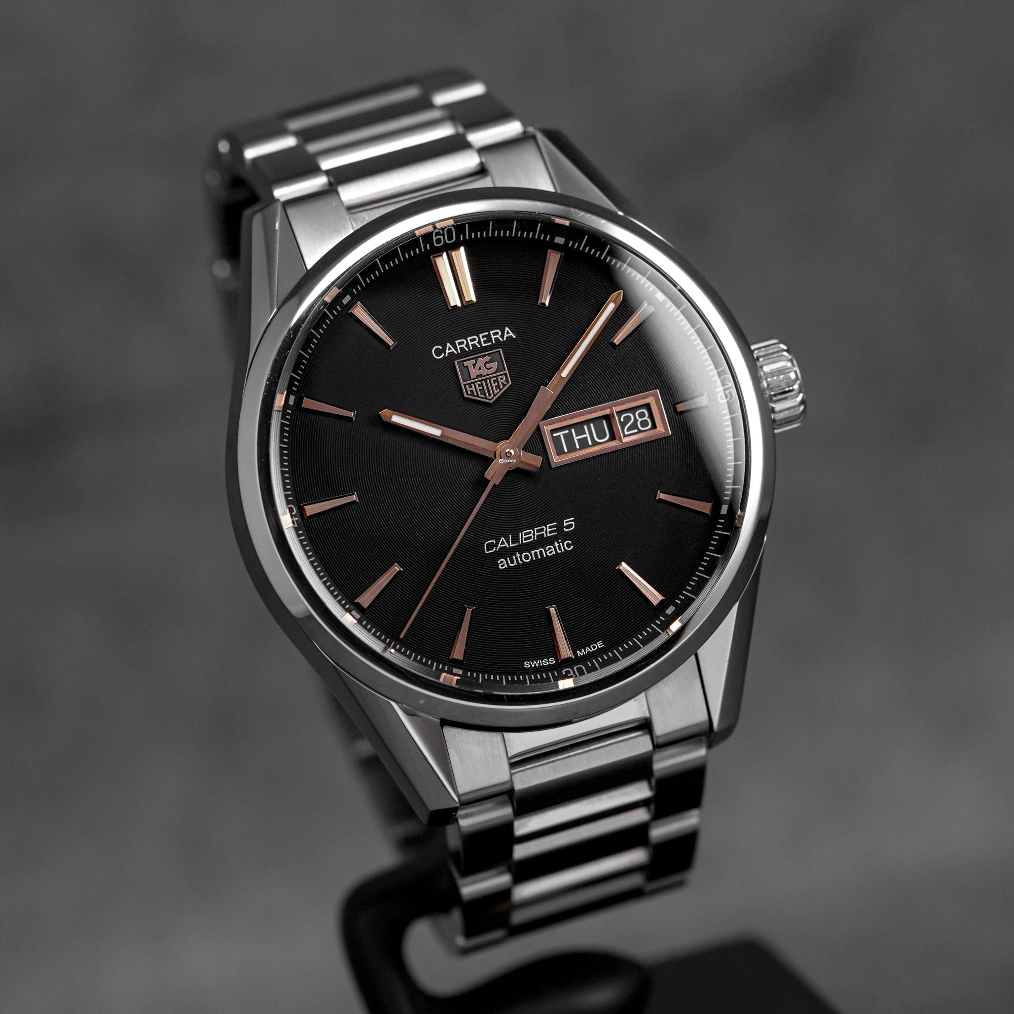 CARRERA CALIBRE 5 DAY-DATE BLACK DIAL (2017)