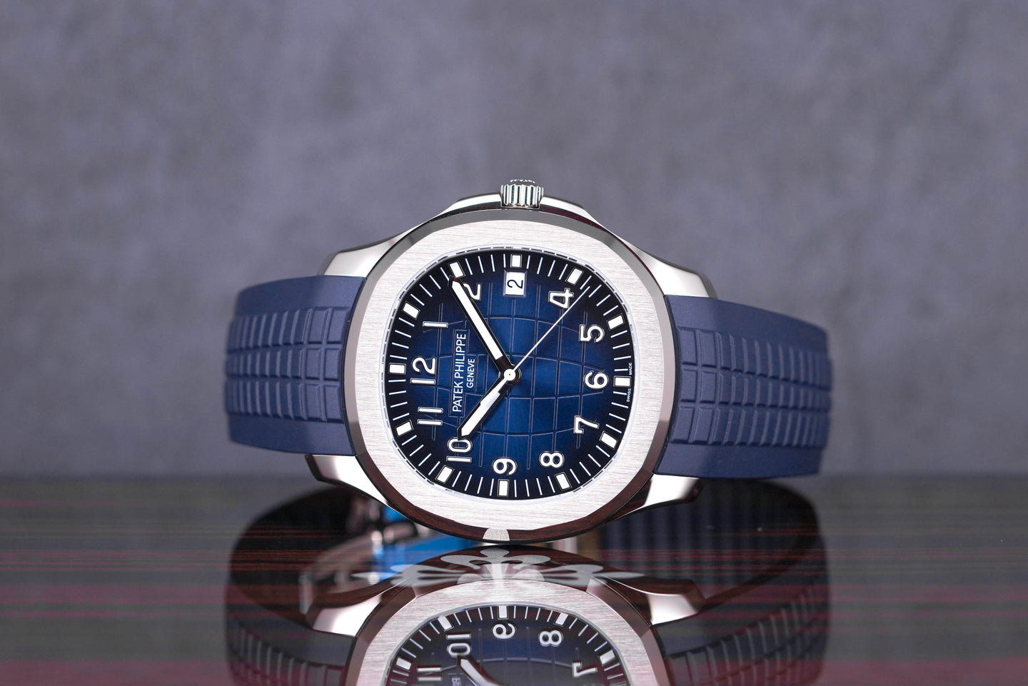 PATEK PHILIPPE AQUANAUT 5168G BLUE DIAL