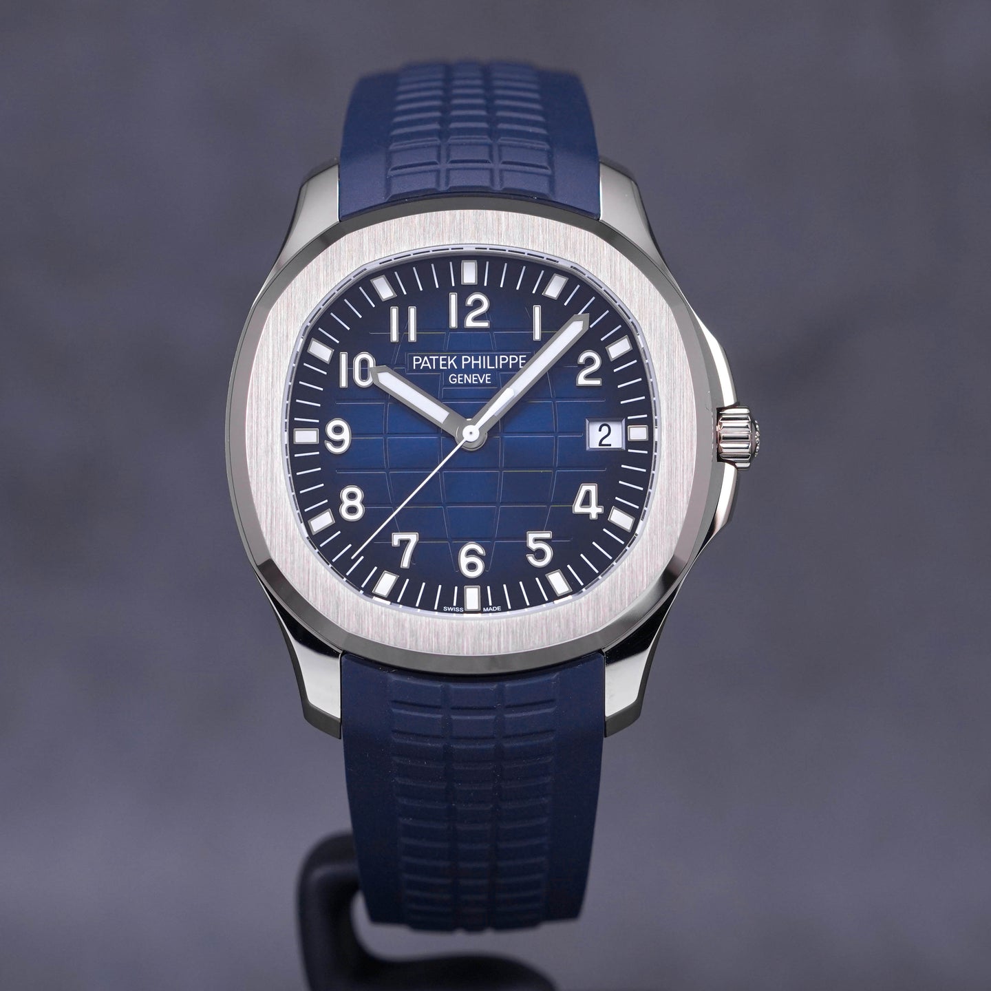 PATEK PHILIPPE AQUANAUT 5168G BLUE DIAL