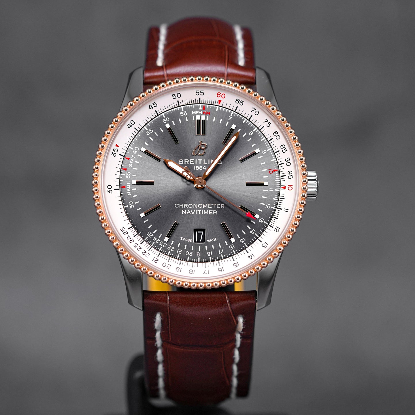 NAVITIMER 41MM TWOTONE ROSEGOLD GREY DIAL (2022)