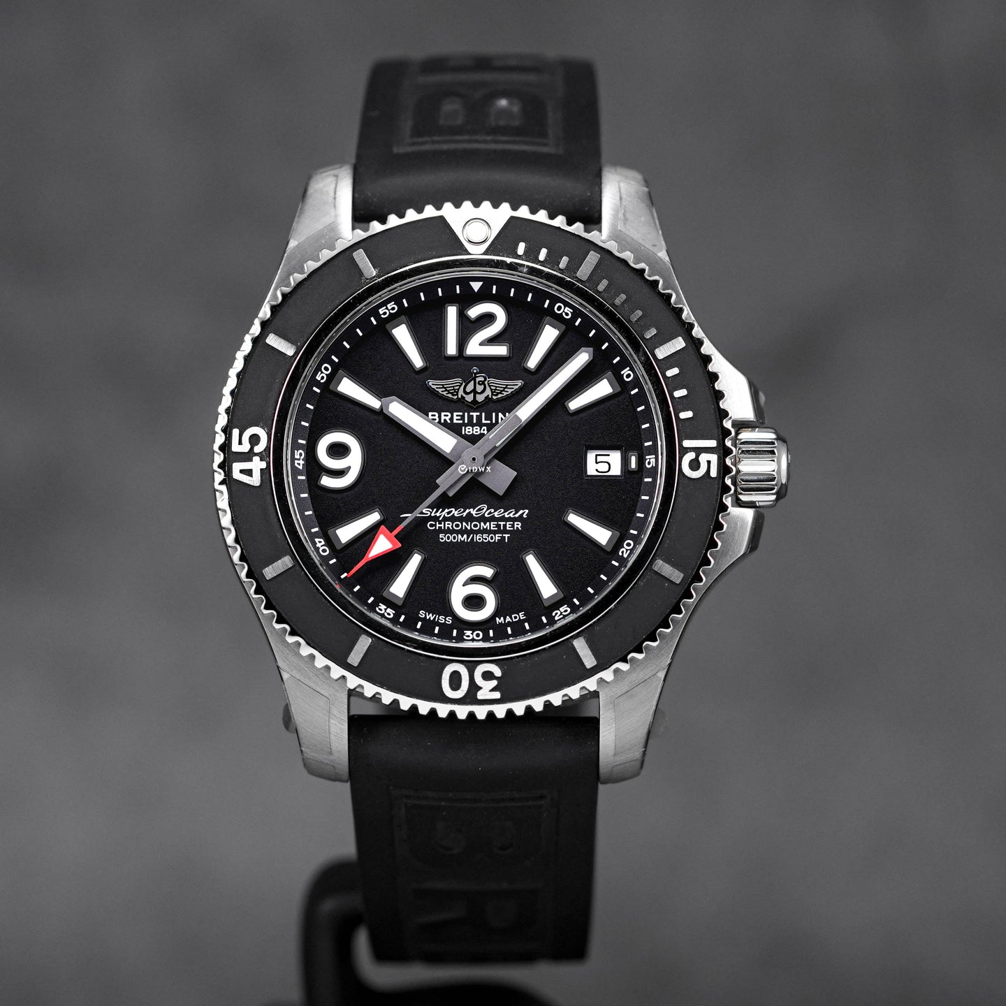 SUPEROCEAN 42MM BLACK DIAL RUBBER STRAP (2021)