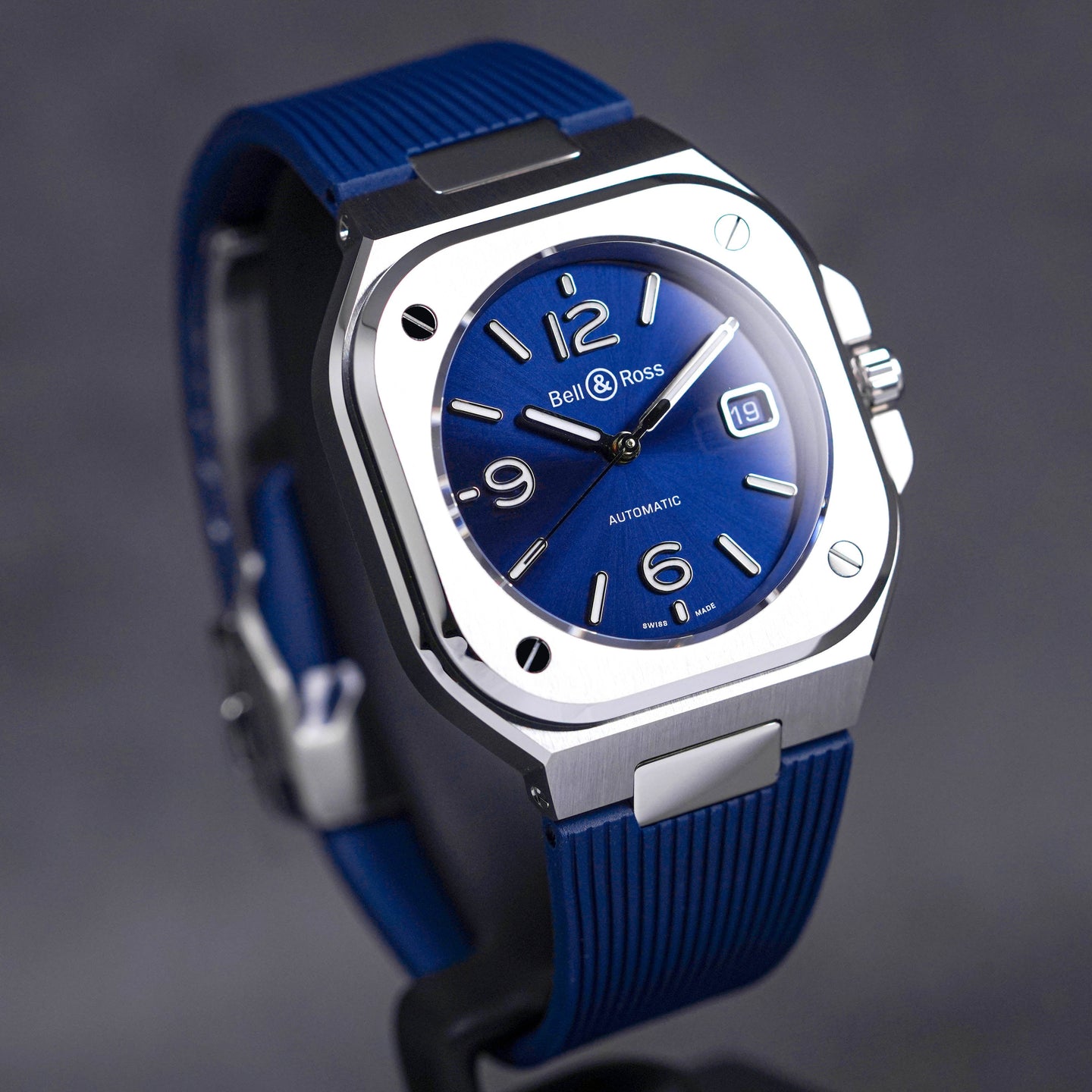 Bel & Ross Blue Dial Rubber