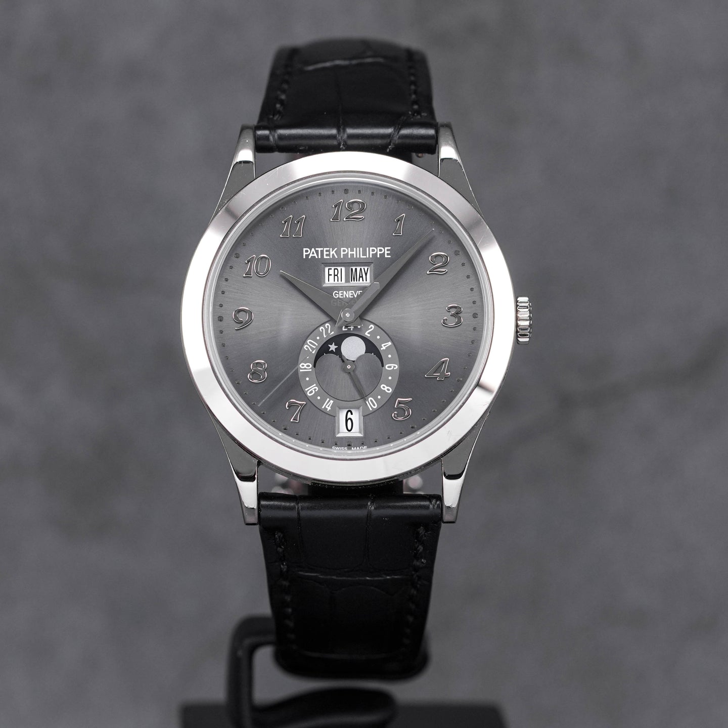 Patek Philippe Calatrava Annual Calendar Moonphase Grey 5396G-014