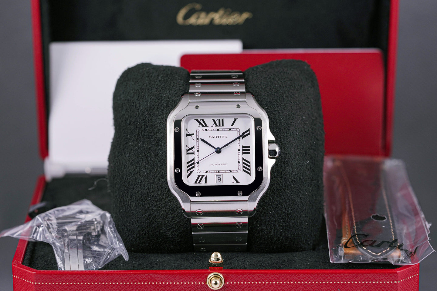 Cartier Santos White L WSSA0018